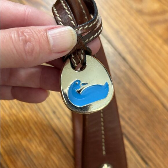 Vintage Dooney & Bourke Monogram Chiara Tote Bag Purse Brown - Picture 4 of 16